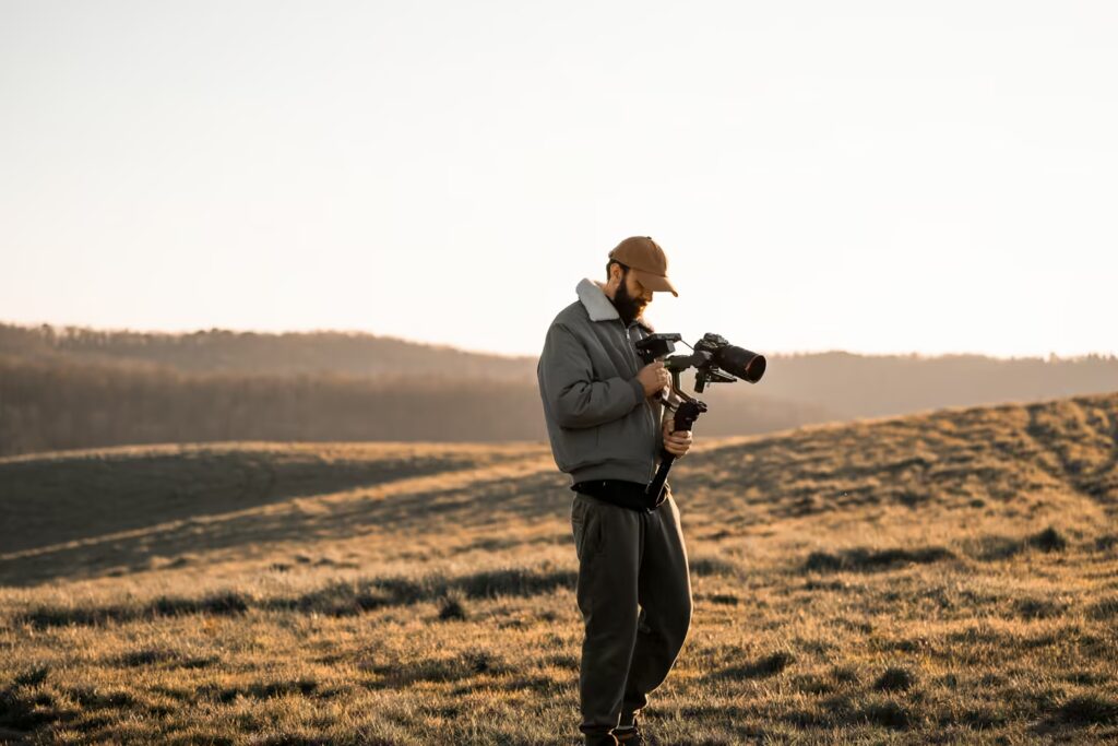 Jimmi capturing the beauty of the Tuscan countryside at One Belvedere Tuscany
