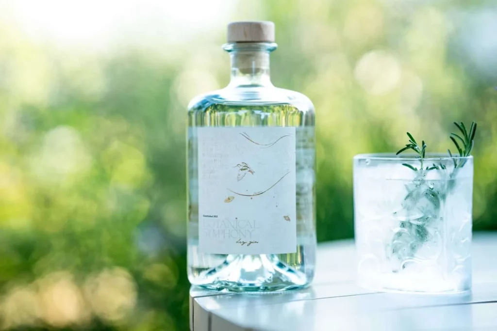 Botanical Symphony London Dry Gin served in Tuscany